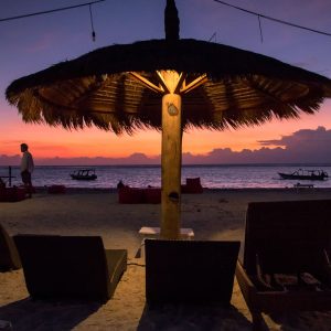 gili air beach evening